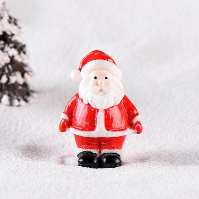 3*4cm Mini Santa Claus Figurines Miniature Christmas Decorations Home  Garden Tabletop Santa Claus Figure